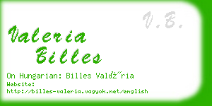 valeria billes business card